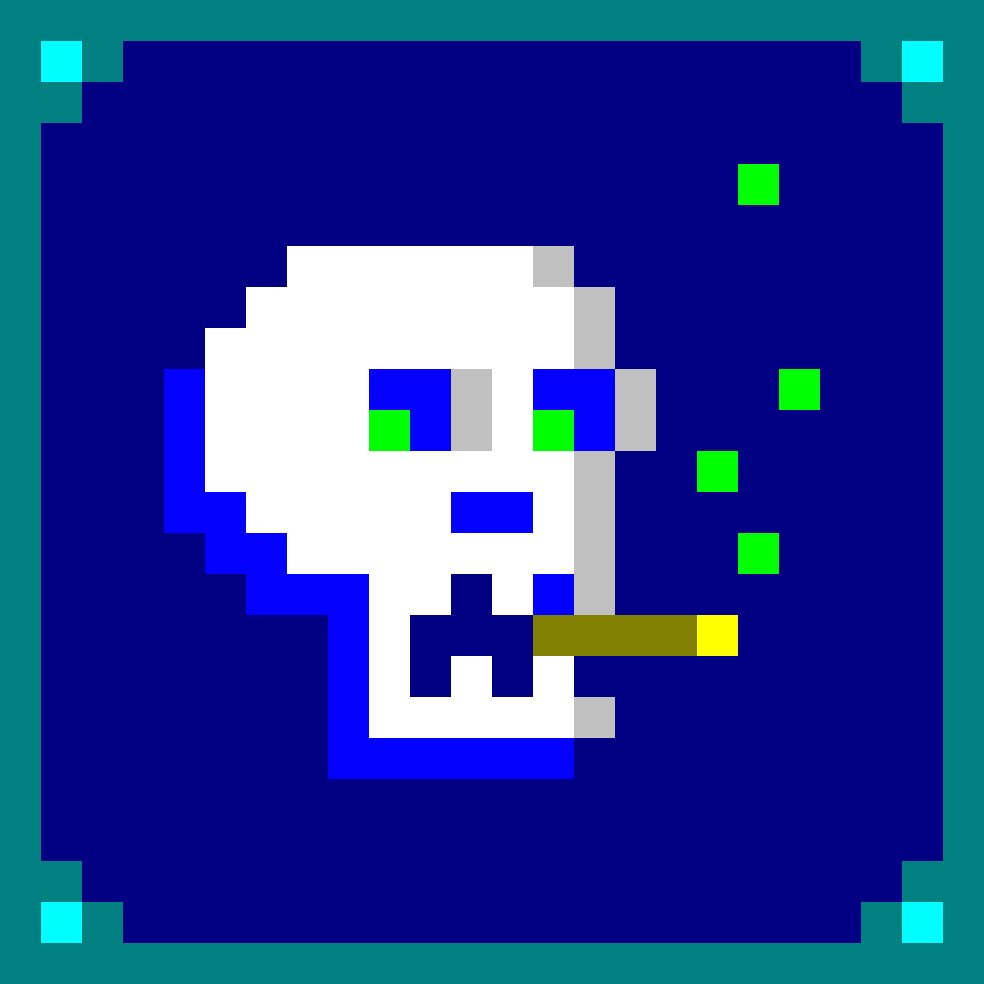 0xfilter8's tweet photo. Having more Sunday fun. Death by px #002 is now immortal on chain. Nothing can kill me.
๐Limited to 3.
๐ https://t.co/b0teMrStZF
@8bidou #pixelskull #skull #skullart #smoking #8bit #tezosnft https://t.co/udXWn1mQU0