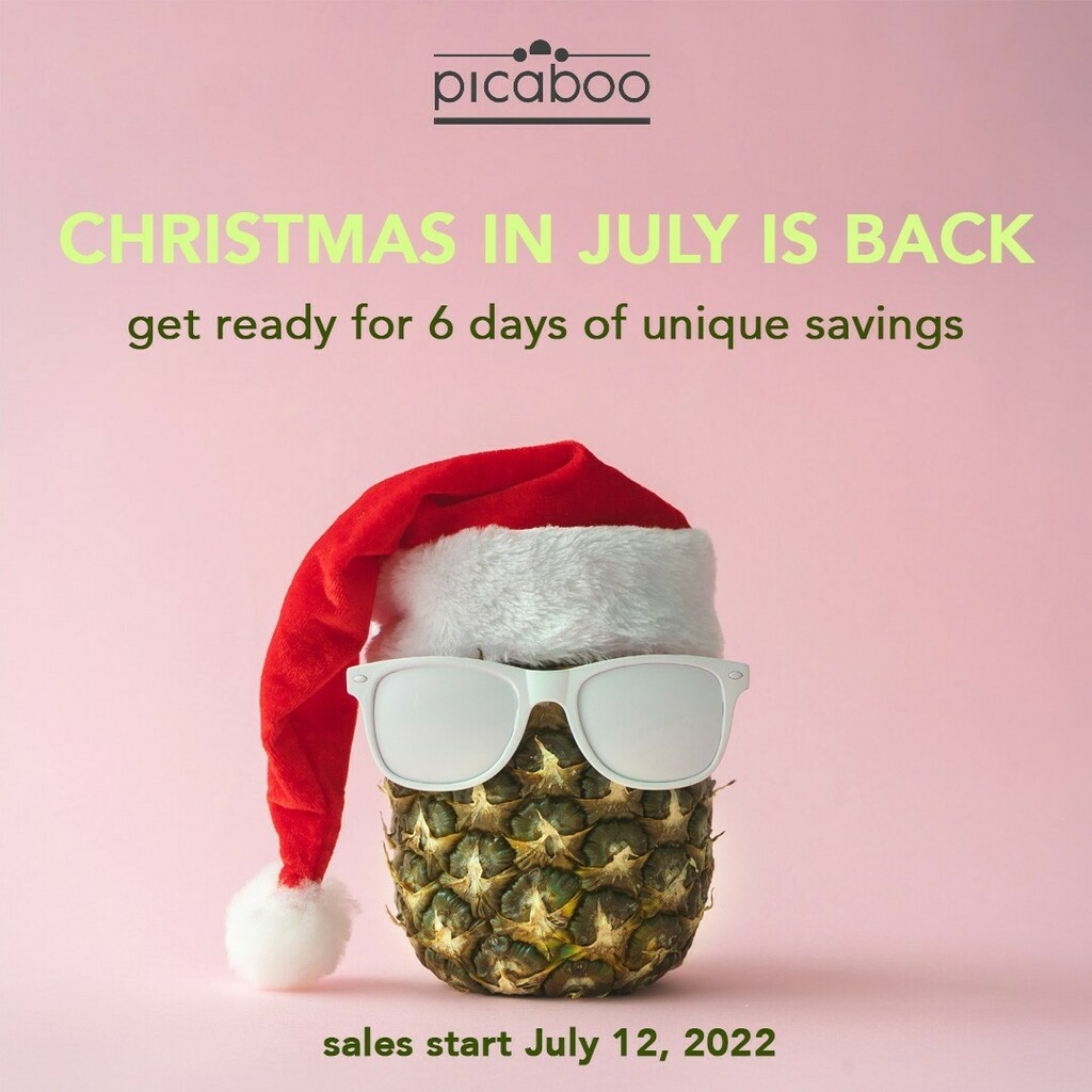 Christmas in July is Back! 🎄☀️
Get ready for 6 days of unique deals from July 12 - 17 | picaboo.com