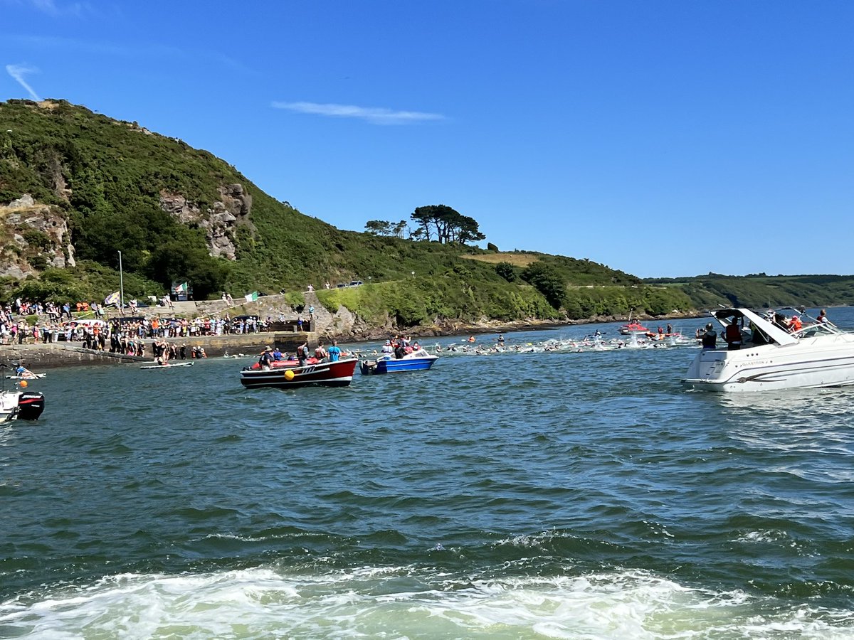 They’re off! What a day for it! #beattheferryman #Waterford
