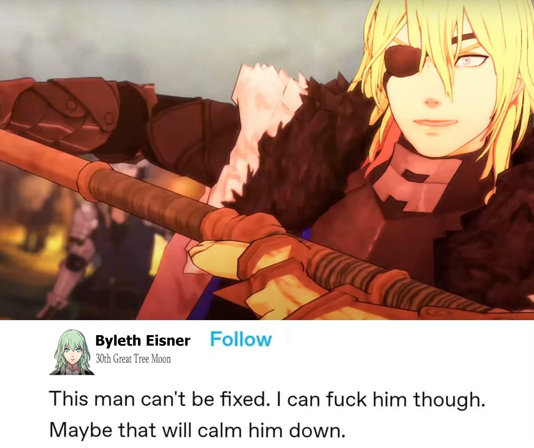 cry0nica's tweet photo. good for her #FE3H #dimileth https://t.co/4uZ40taPDJ