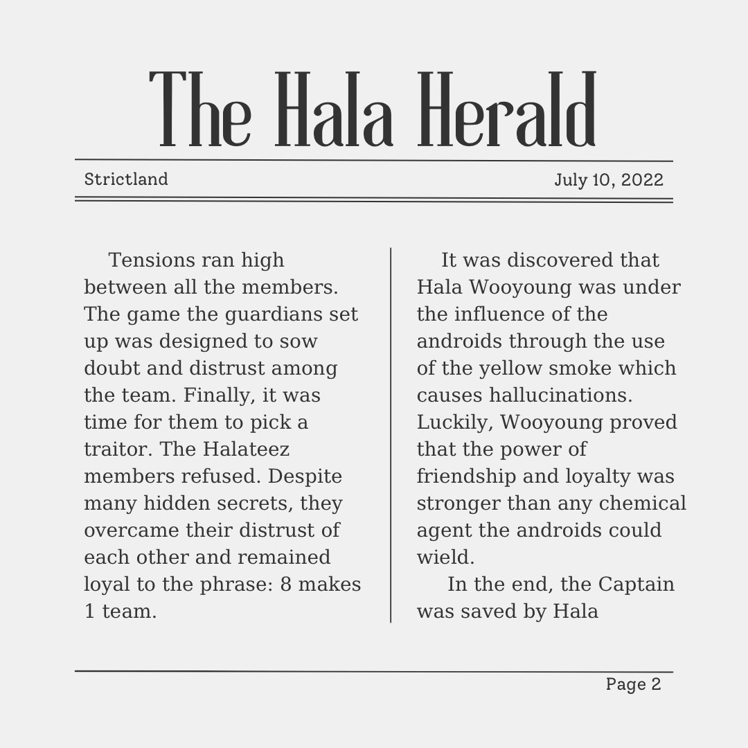 Ha1aReporter's tweet photo. [📰] Sunday: 07.10.22

The Captain is Back!!

#HalaHerald #HalaUpdate #Halateez #ATEEZ #에이티즈 https://t.co/u5sUFcjWqa
