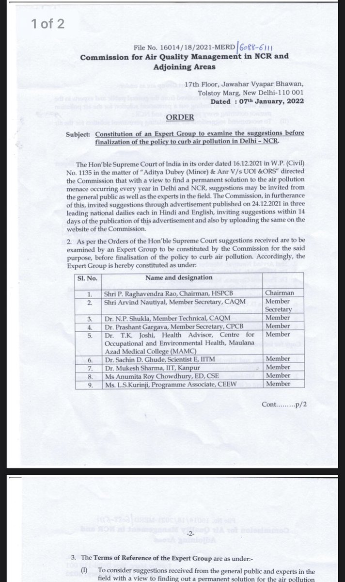 Aditya Dubey (@adityadubey2003) on Twitter photo Dear <a href="/CAQM_Official/">Commission for Air Quality Management</a>,
What happened to the report of #ExpertPanel u had constituted to formulate a policy to deal with #Delhi’s annual #AirPollution crisis?
7 months hav passed & it has not yet seen light of the day.
Do u intend to make us suffer another dark winter??
<a href="/moefcc/">MoEF&CC</a> Dear <a href="/CAQM_Official/">Commission for Air Quality Management</a>,
What happened to the report of #ExpertPanel u had constituted to formulate a policy to deal with #Delhi’s annual #AirPollution crisis?
7 months hav passed & it has not yet seen light of the day.
Do u intend to make us suffer another dark winter??
<a href="/moefcc/">MoEF&CC</a>
