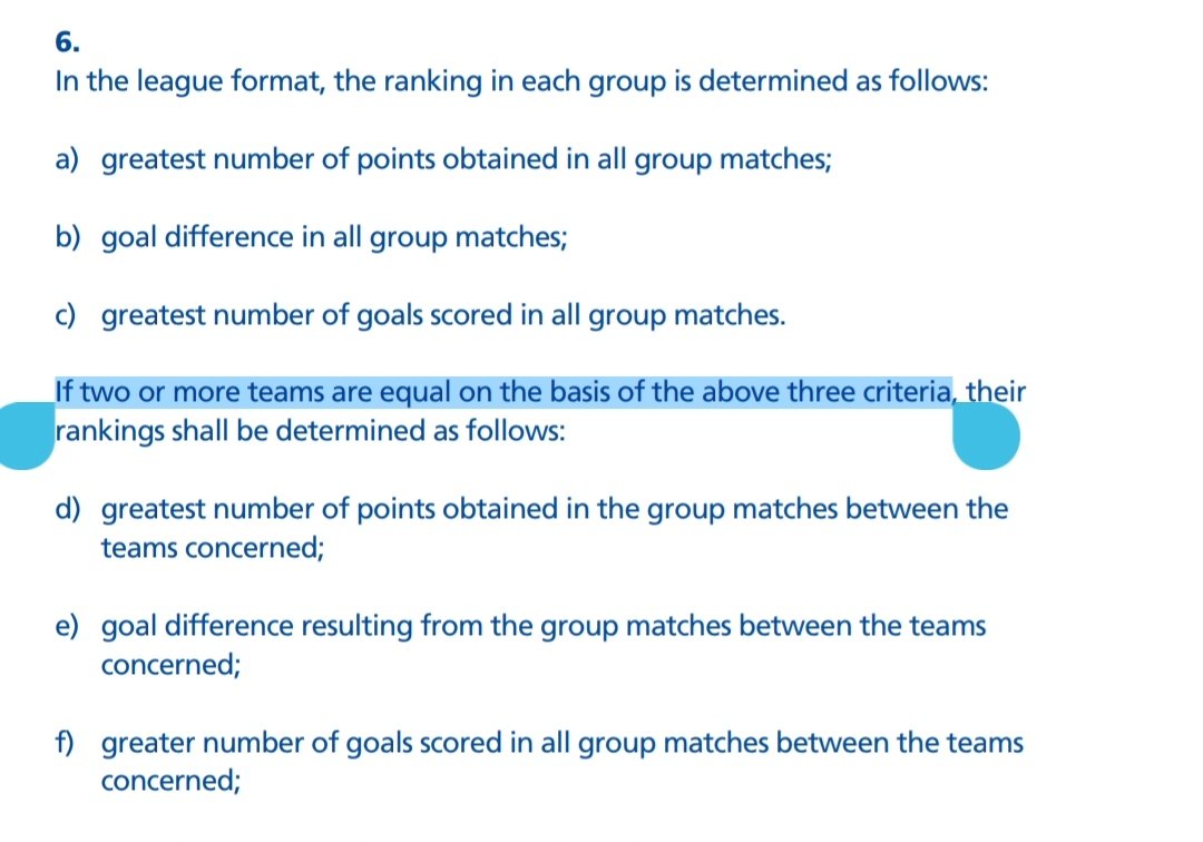 sangwisang99's tweet photo. Agak lucu sih, FIFA regulations terakhir buat FIFA 2022 jg minigroup dipake "jika dan hanya jika" tiga tim imbang di 3 kriteria. :) https://t.co/FLmPRlxaK9