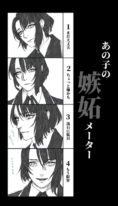 #あの子の嫉妬メーター
リクいただいた松井江ーーーーーーーーーッ
松井も好きなので楽しかったです
松井は途中まではべそかいて泣きそうになるといいな!
最後はワナワナする😬 