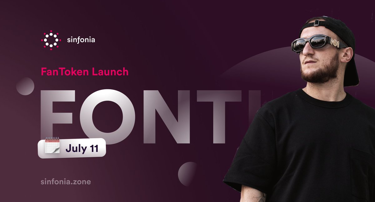 sinfoniazone's tweet photo. 🚨New #FanToken Launch Alert

🥁 @fontiofficial, italian DJ and producer, proudly Aeolian, he broadcasts the energy of his music to the world, is launching the $FONTI FanToken on #Sinfonia.

🚀 Launch: Monday July 11th!
👇 About $FONTI
https://t.co/FI6LTJlysu https://t.co/4qIi1biFPG