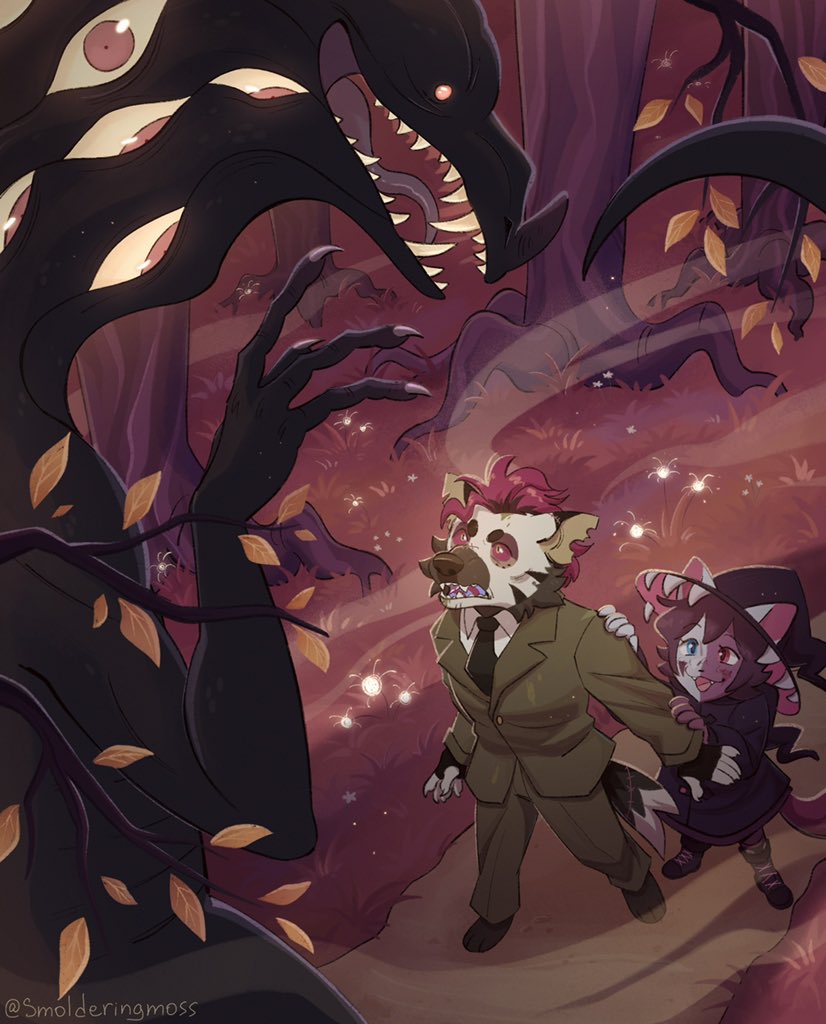 SmolderingMoss's tweet photo. Attack on @ghostobowo! https://t.co/XyMOrDNuPy