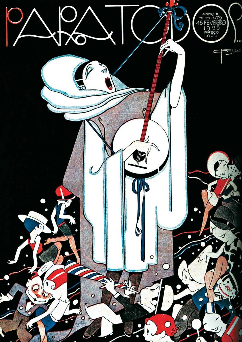 NouveauDeco's tweet photo. Art Deco covers of Brazilian art magazine "Para Todos" from the 1920's by J. Carlos (1884-1950), a Brazilian cartoonist, illustrator and graphic designer. https://t.co/SZskJZDyGt