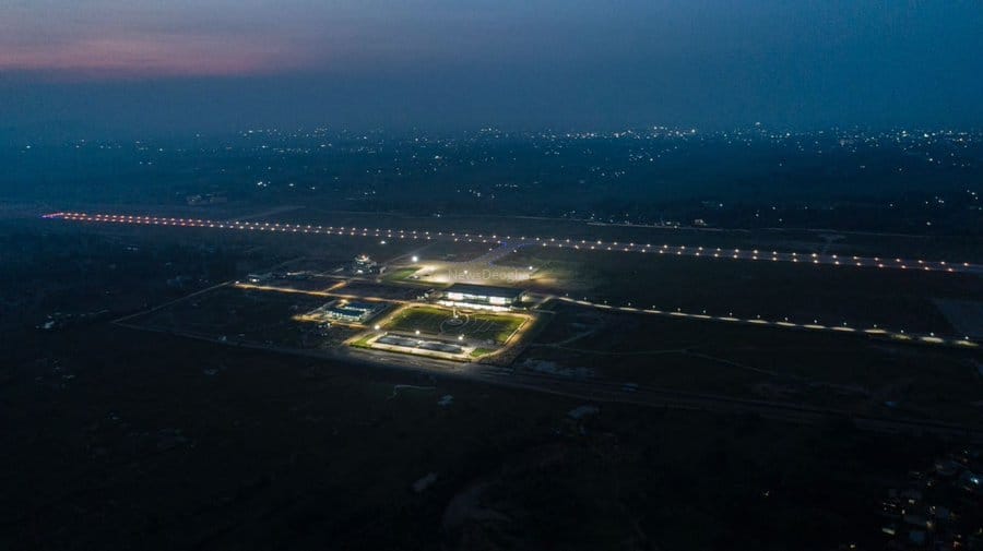 देवघर एयरपोर्ट का एरियल व्यू

#Deoghar