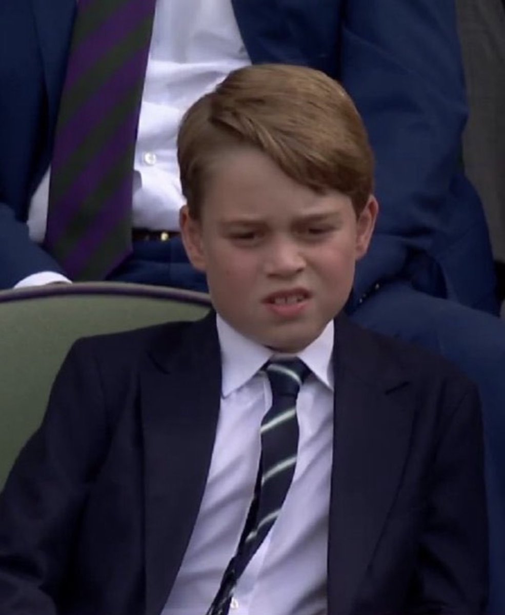 tomwarren's tweet photo. Prince George learning 50 new swear words #Wimbledon2022 #WIMBLEDON  #Kyrgios https://t.co/glNQQxK5pA