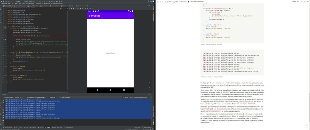 Hacer cursos y tomar apuntes está bien, pero recuerda que nuestro trabajo no se trata de memorizar, sino de practicar y entender, por lo que te recomiendo que hagas tus propias pruebas en el código hasta entender el comportamiento de lo que estás haciendo 💡📱