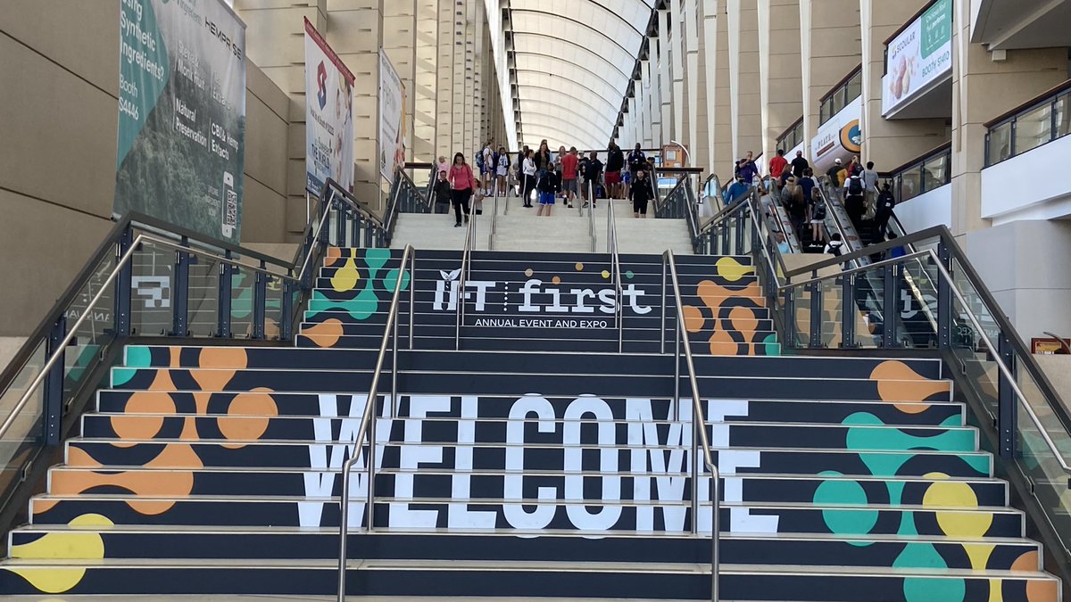 #IFTFIRST is finally here! We are thrilled to welcome the #scienceoffood community to Chicago for the most innovative event of the year. There's so much to taste, see, learn, discuss, and explore over the next few days. We look forward to connecting with everyone!