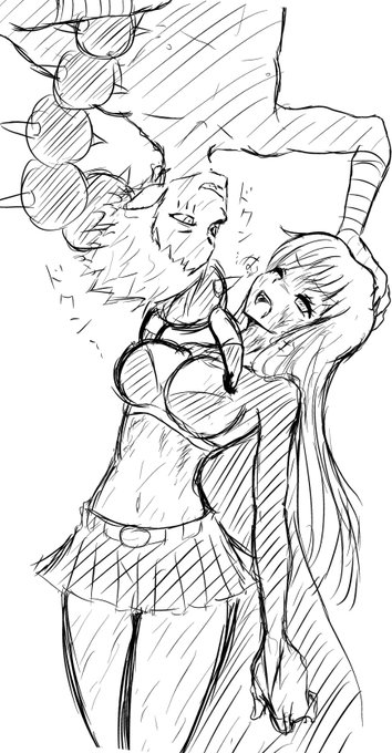 ラフ。サソリ型のヴィランにスーパーパワーを封じるウィルスを注入されるスーパーガール。ロックマンX2のヒャクレッガーイメージです 