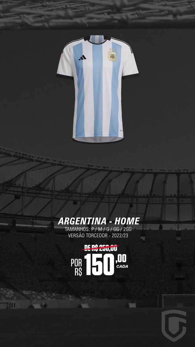 CamisaPesada's tweet photo. 🇦🇷 LA ALBICELESTE! 
Já está disponível a camisa da Argentina para a Copa! O novo manto traz como destaque a bandeira do país nas costas e, com o tema “foi feita para o ‘hinchas'”.

Adquira já: 

👕 Argentina Home 22/23
📲 https://t.co/5x5wyAdXT2

#camisapesada
#asuafootballstore https://t.co/azD8Yeh3BG