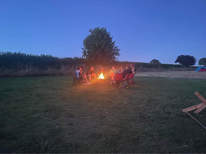 Saturday night camp. Chilled, relaxed, not complicated. #explorerscouts #camping #h265esu #scoutinginleominster #campfire