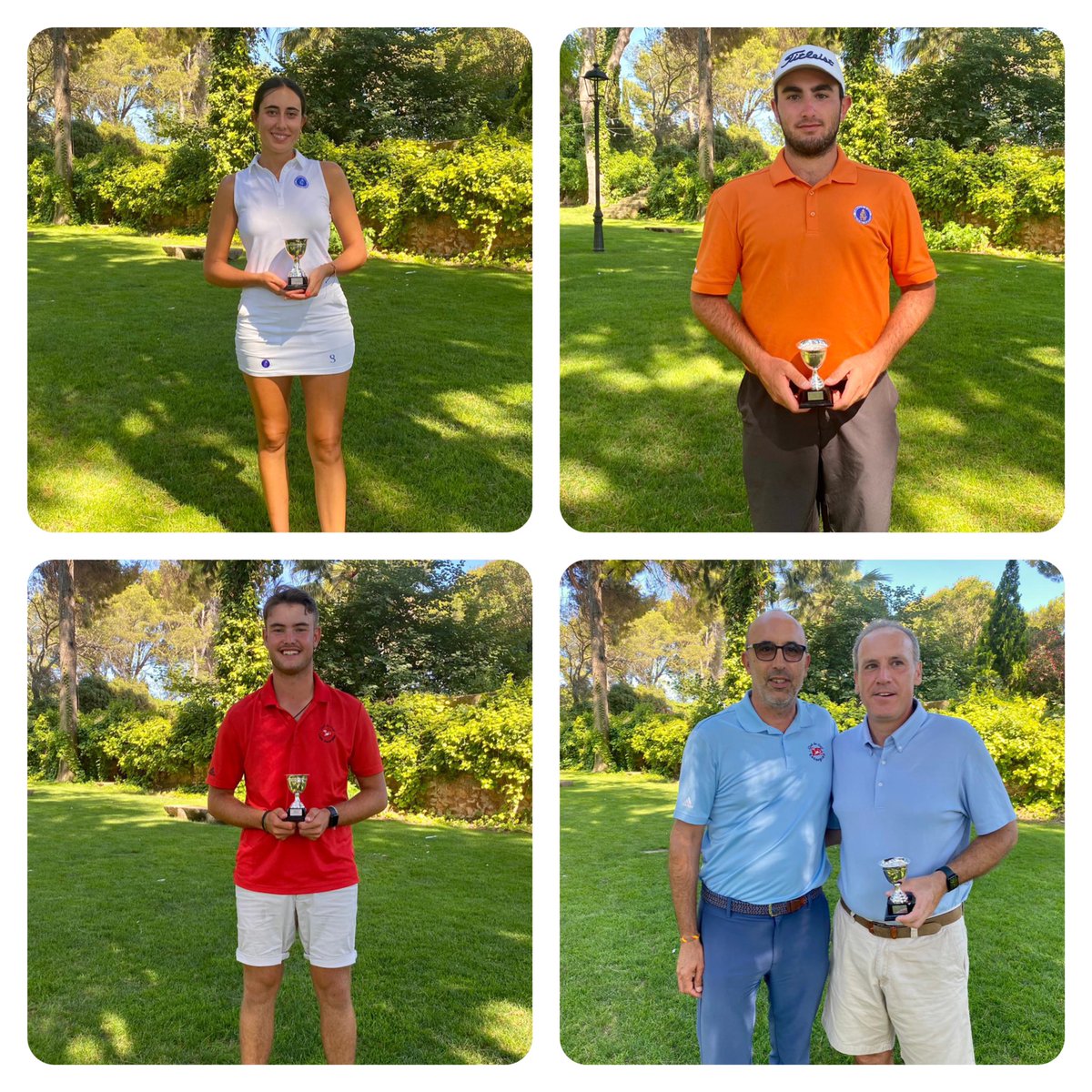 Sara Sarrión Silvestre campeona de la C.V. , Javier Balbastre Romero subcampeón, campeón Mid-amateur Jorge García Comin y el mejor sub-18 Pepe de la Concepcion Quilez. ENHORABUENA TODOS!!!!