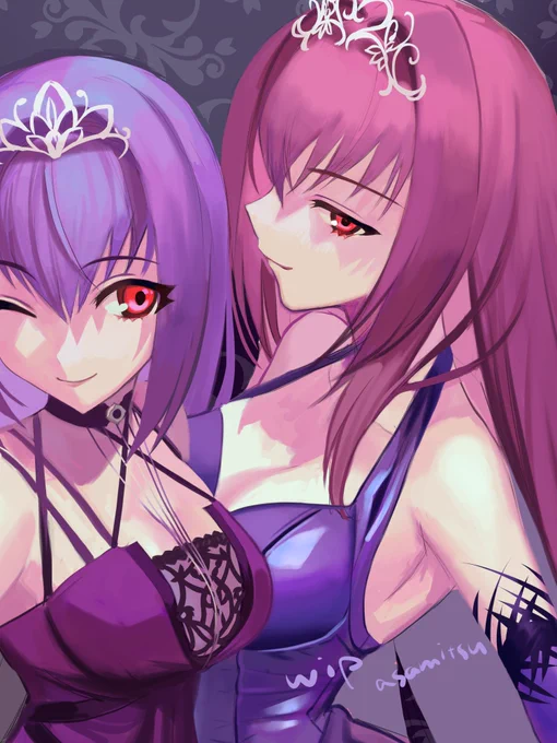 ドレスがどうなってんのかわからなくて悲鳴上げてる 