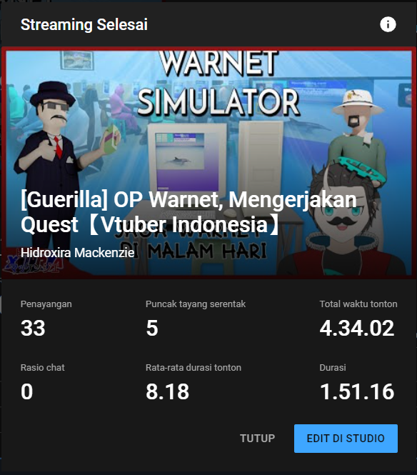 Hidroxira's tweet photo. OtxuXira~

Sankyu Semua Sudah mampir 
Sankyu juga yang udah Like

lelah jadi OP warnet mari kita ganti stream baru 🤣🤣

Kita ketemu lagi di stream selanjutnya

Jaa ne~ 

#hidroxira #xiralive #VtuberID #Vtuber #VtuberIndonesia #WarnetSimulator https://t.co/DzVzm02yZQ