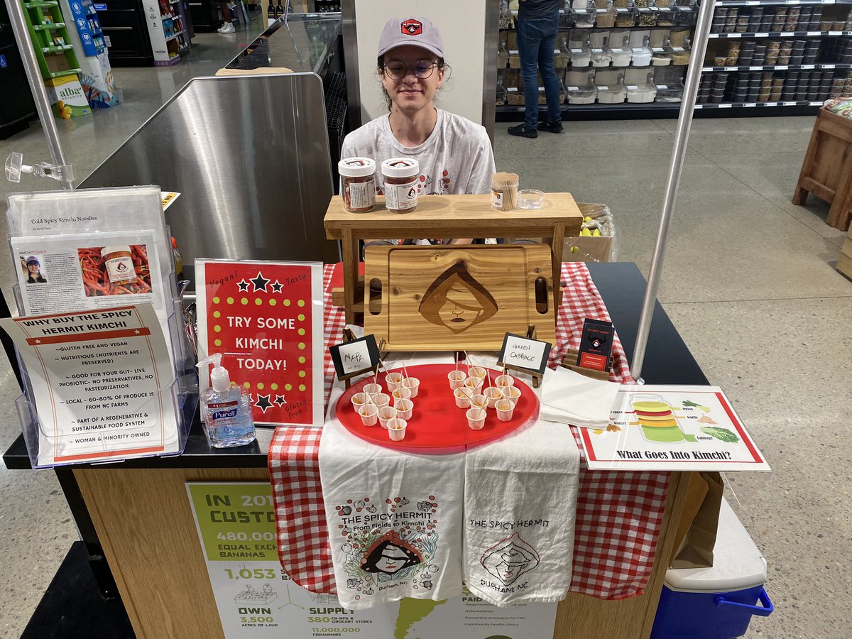 thespicyhermit's tweet photo. Hey Raleigh folks! Come try The Spicy Hermit kimchi today (7/10) @WeaverStreet Raleigh location from 11 am - 2 pm! https://t.co/UQDhBHwEHj