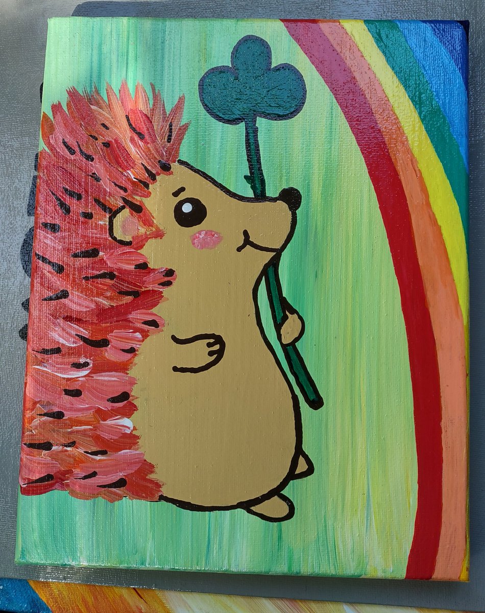 8bitGF's tweet photo. Happy hedgehog, full of hope and love. https://t.co/j6FvFOHf7W