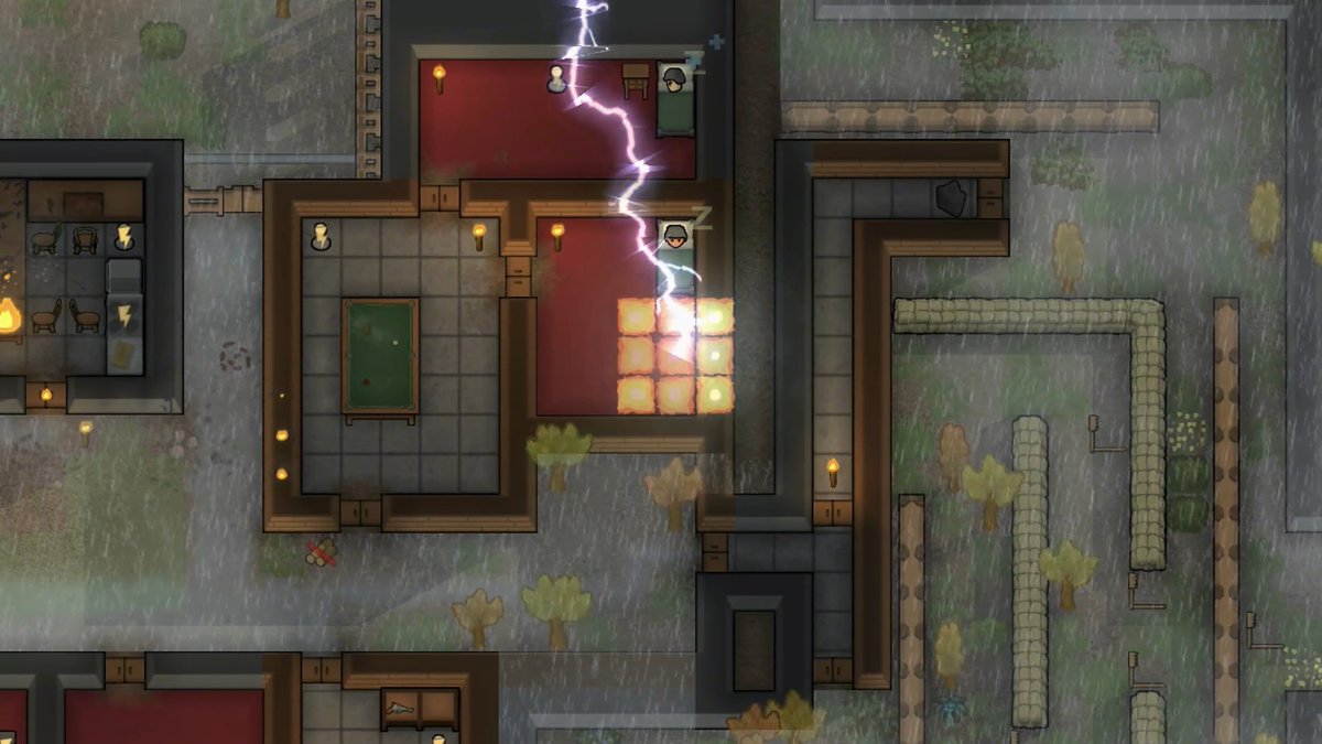 RimWorldConsole's tweet photo. Lightning never strikes the same place twice, unless Randy Random is throwing them at you!
#RimWorldConsole #RimWorld https://t.co/YISmtxJT9d