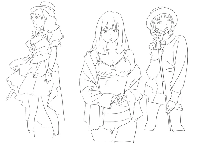 写真や画像の人物をマンガのキャラクターっぽく描く練習。 
