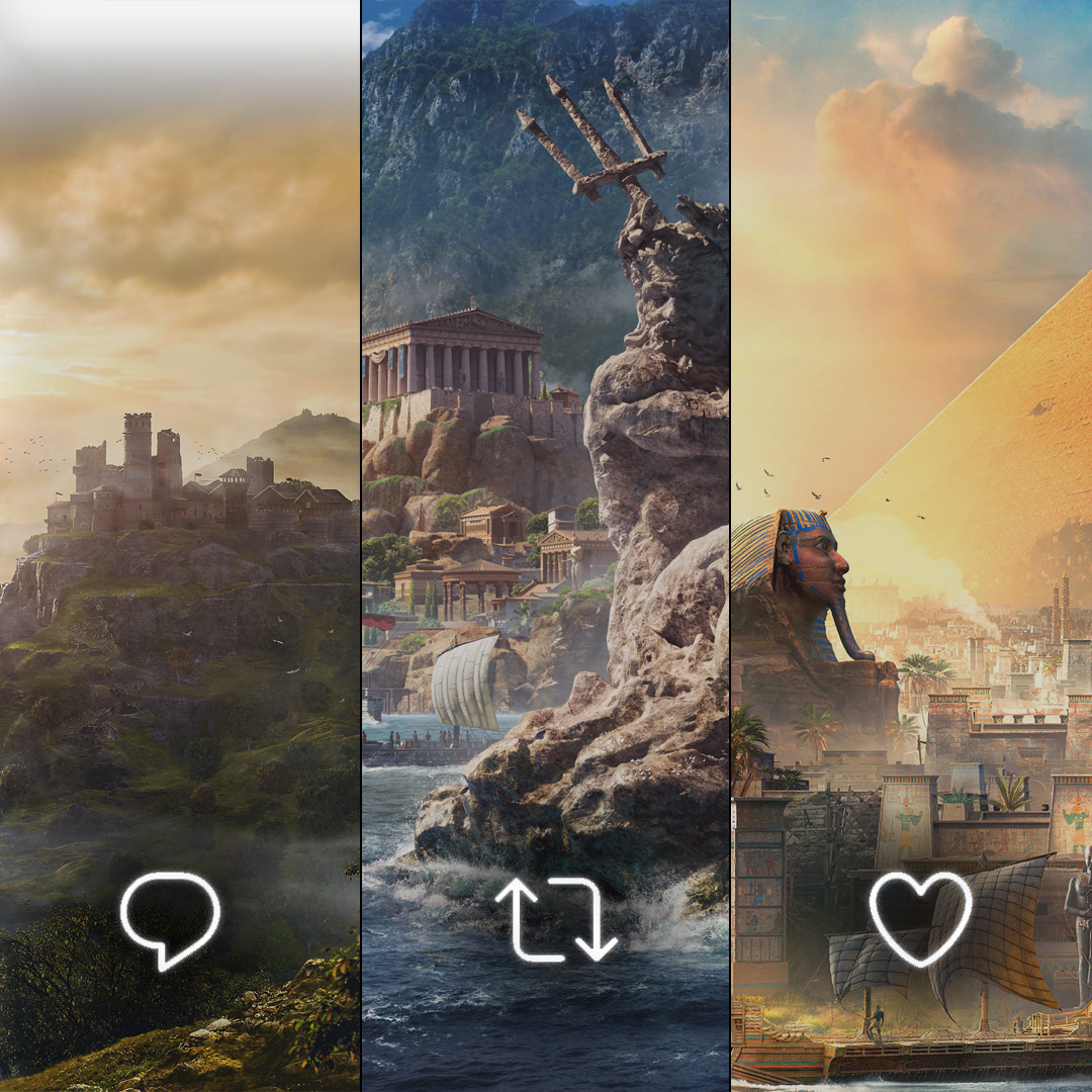 assassinscreed's tweet image. From the desert sands of Siwa, to the foreboding dark of Berkelow Bog, Layla&apos;s journey takes you on a tour through history.

Which setting did you enjoy exploring most?