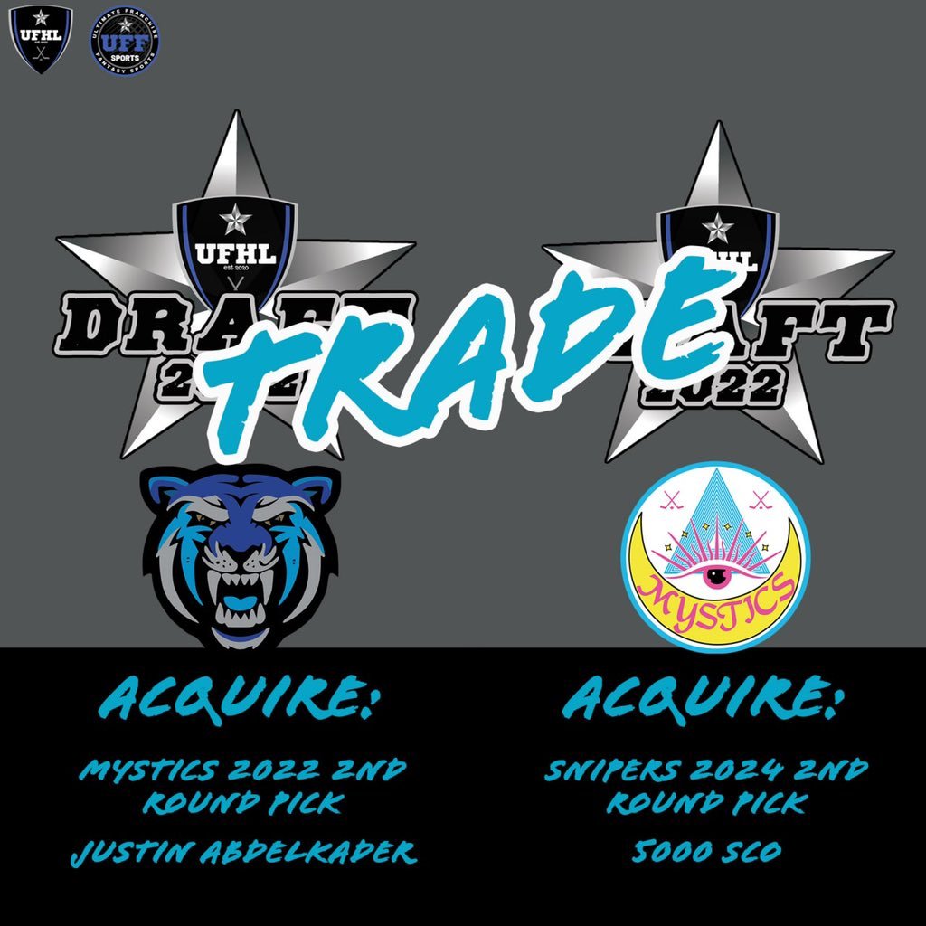 TrenchFantasySN's tweet photo. A flurry of trades yesterday for our flagship franchise The Snipers. They look to improve the roster potential and make a push for playoffs in the ever improving Orr division. Let us know what you think of the moves in the comments!!
#LetsGetDeep #TrenchmanRollcall $SCO https://t.co/22tomMxAbM