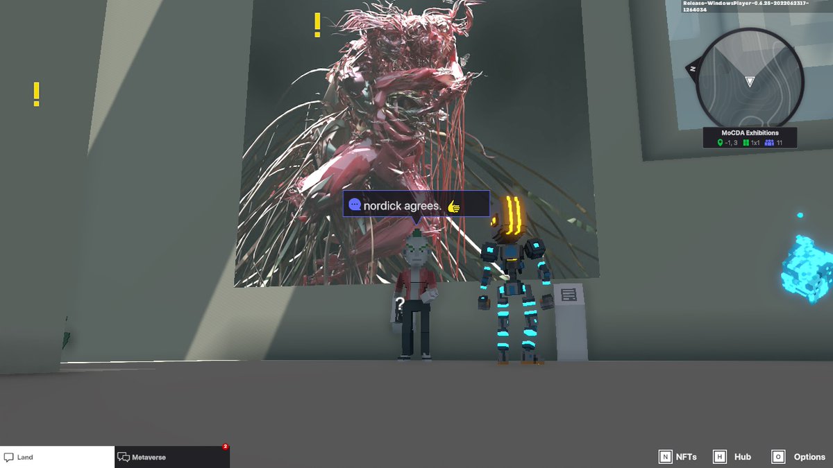 Nord Wester (@westernord) on Twitter photo <a href="/TheSandboxGame/">The Sandbox</a> <a href="/MOCDA_/">MoCDA: Museum of Contemporary Digital Art</a> I just participated in the #TheSandbox weekly contest for a chance to win 200 mSAND! Here is my favorite piece from the ‘Impossible Worlds’ exhibition, check out my screenshot below!
👇 <a href="/TheSandboxGame/">The Sandbox</a> <a href="/MOCDA_/">MoCDA: Museum of Contemporary Digital Art</a> I just participated in the #TheSandbox weekly contest for a chance to win 200 mSAND! Here is my favorite piece from the ‘Impossible Worlds’ exhibition, check out my screenshot below!
👇