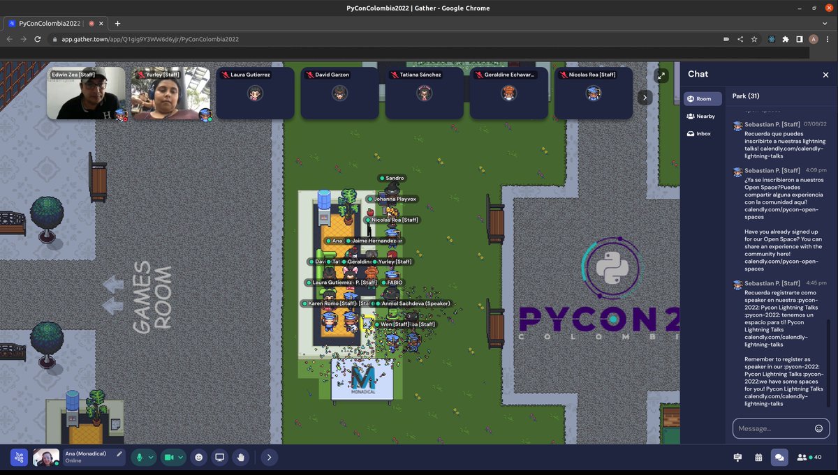 MonadicalHQ's tweet image. Having fun at #PyConColombia2022! 
Como siempre disfrutando al máximo #PyConColombia2022 🥳