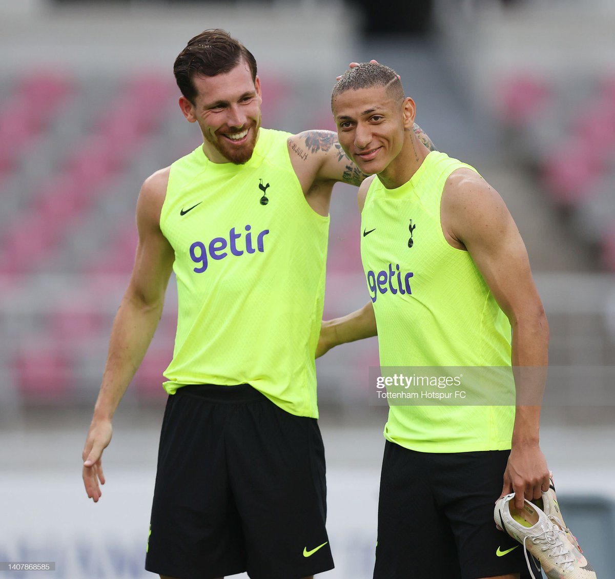axelthfc's tweet photo. Not gonna lie, did not see this friendship happening but I absolutely love it.

Højbjerg and Richarlison🤝 https://t.co/LDeUDd0UTf