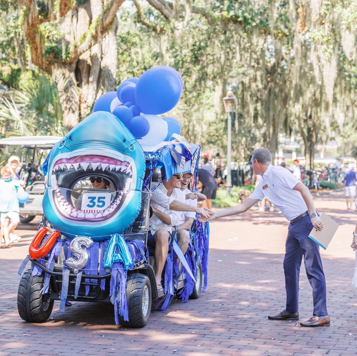 Anyone up for another golf cart parade? Scroll through for a peek at the Palmetto Bluff Fourth of July party. We hope to see you next year.