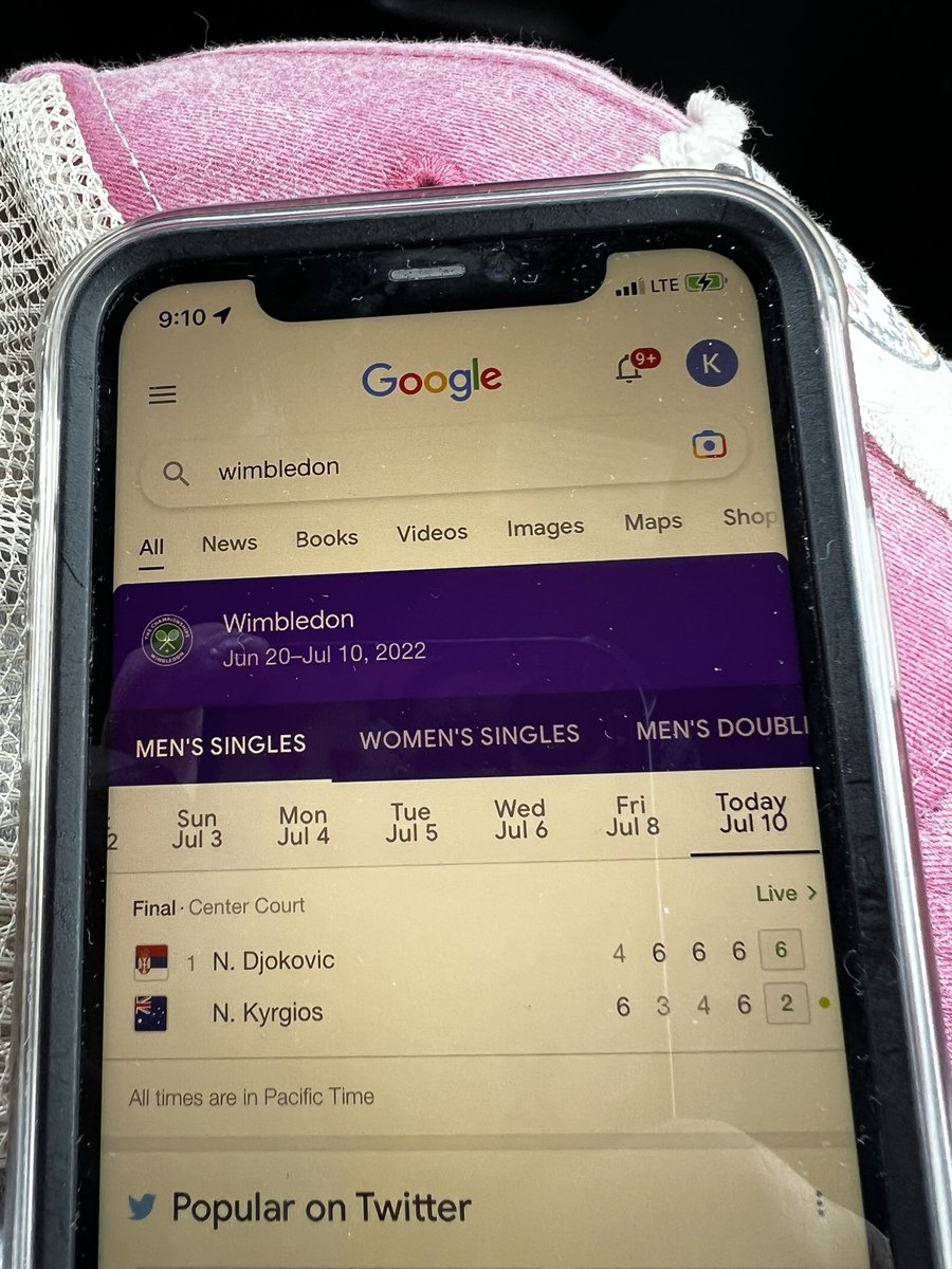 This is how we #WimbledonFinal on the road