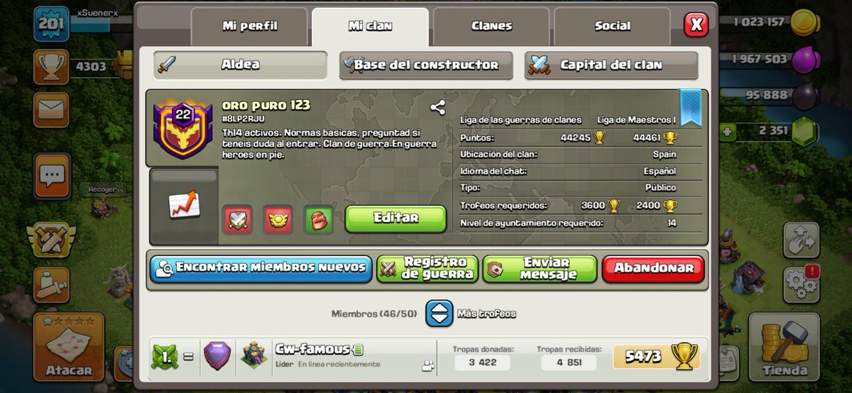 Hemos ascendido a maestros I por lo que necesitamos reclutar gente y actualmente es muy complicado.
-Buscamos th14 con cierta experiencia
No creo q sirva d mucho jaja, rt o fav s agradece😁