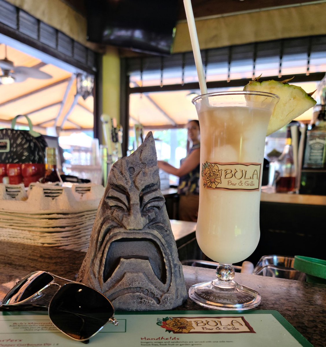 Enjoying #NationalPinaColadaDay poolside at Royal Pacific Hotel, with a <a href="/DOCFX13/">David O'Connell</a> Volcano mug for future cocktails. 🌋🍹