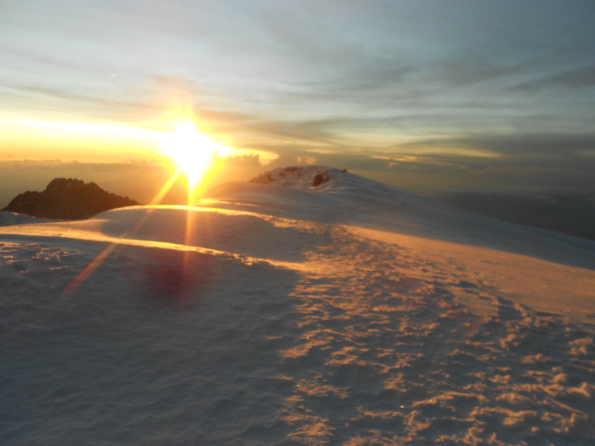 Tanjaroadvent's tweet image. African sun rise on mount Kilimanjaro, Tanzania.