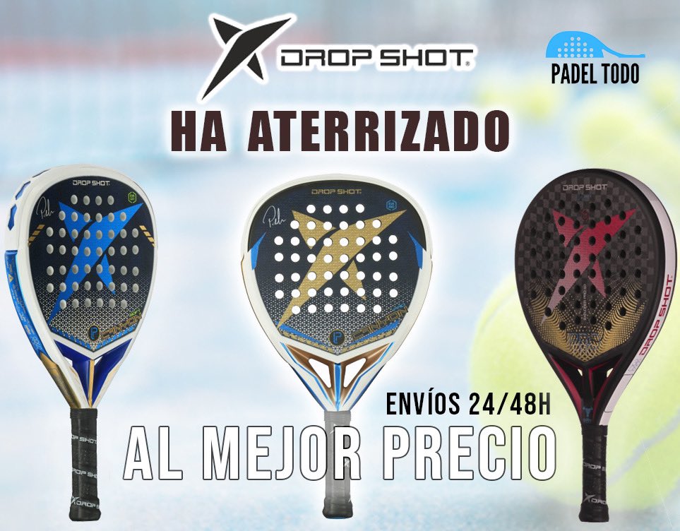 padeltodo_es's tweet photo. 💥🎾 Drop Shot ha llegado a Padel Todo con ofertas de escándalo en palas, ropa y accesorios!!!

https://t.co/PPCJjTRC7g

Pide ya tu favorita y recíbela en 24/48h.

#pádel #dropshot #lima #canyonpro #padeladdict #rebajas https://t.co/T3mVLM56Pl
