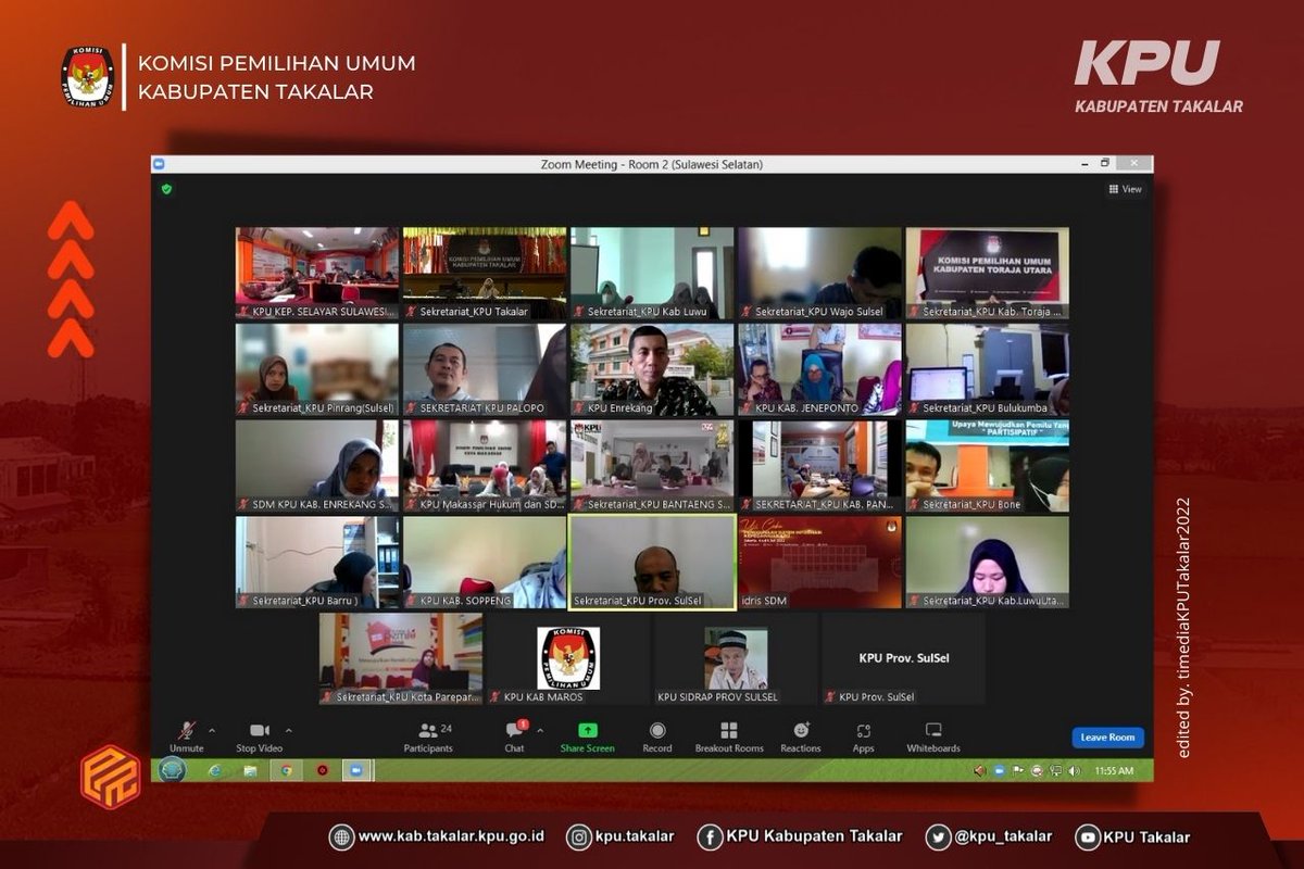 ipakarena's tweet photo. #TemanPemilih - Kasubag Humum dan SDM Syamsu aMarlin, @marlin_siraya bersama staf KPU Kabupaten Takalar mengikuti uji coba aplikasi SIMPEG (08/7/2922). https://t.co/IiChooWhTc
