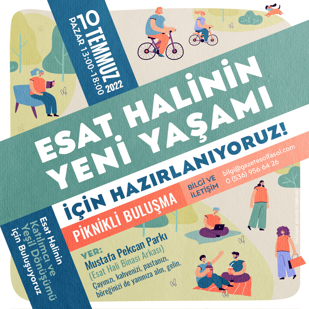 Esat Semt Halinin Yeni Yaşamı için Buluştuk...
Gelen, görüş veren herkese çok teşekkürler.
👉youtu.be/Ijdrgv5GN8E