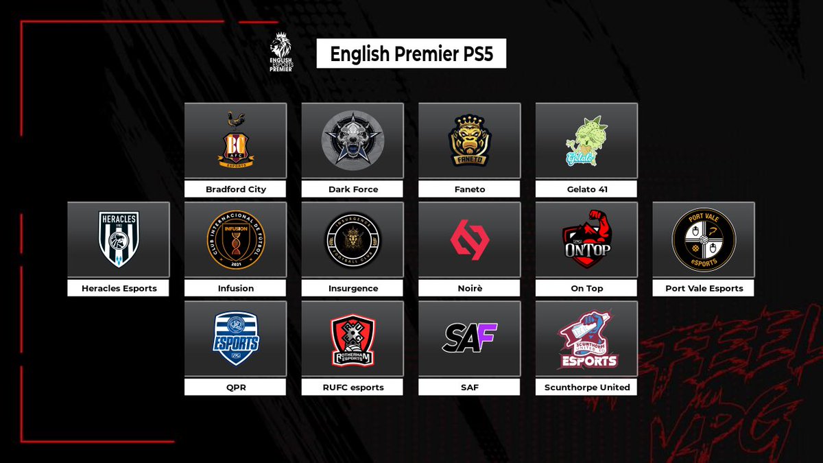 👊🏽 Welcome to the <a href="/VPGUK/">VPG UK Leagues</a> Summer season! 

🏆 English Premier PS5 

🙌🏽 We wish you all the best of luck in your opening matches tomorrow! 

#FIFA22 #ProClubs #VPG