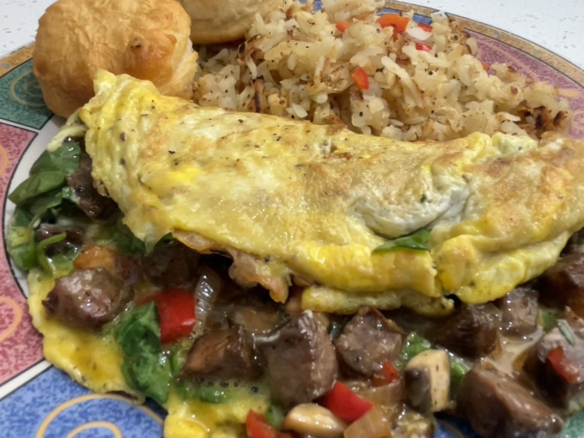 ChefMelman's tweet image. Wagu Steak Omelette🔥🔥🔥