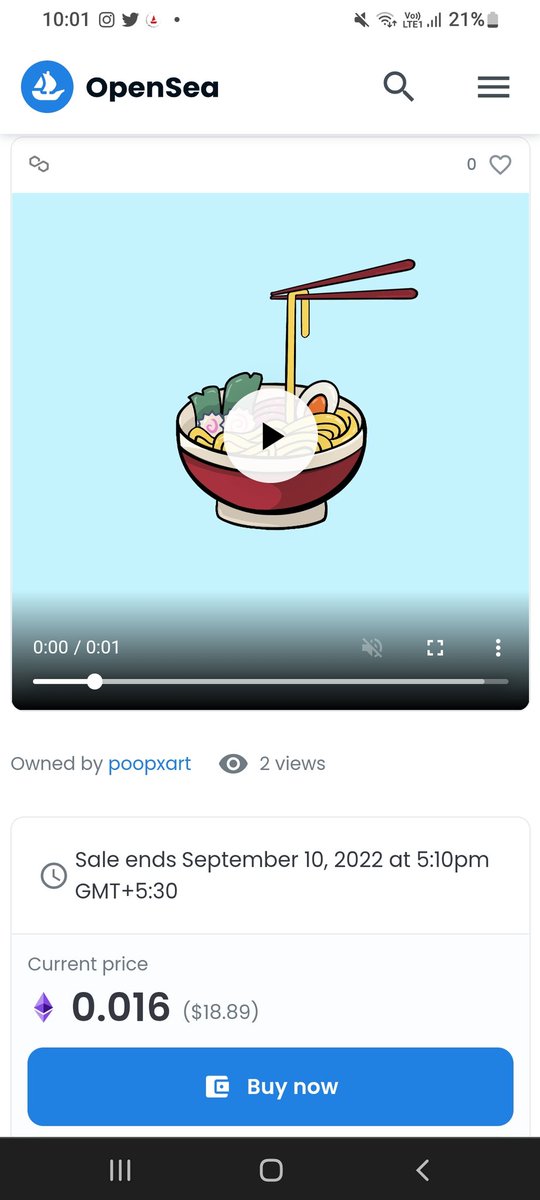PoopxA's tweet photo. A hopeless ramen-tic available on #opensea rn: https://t.co/ask0m5Tvxh

#Polygon #SolanaNFT #SolanaCommunity
#PolygonNFT #NFTCommunity
#nftart #NFTartists #Metaverse #comfortartmeals #NFTFam #NFT #NFTs https://t.co/B9zFIxpVcU