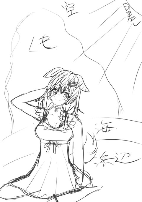 次はこんな感じのを描きたいなぁってラクガキ 