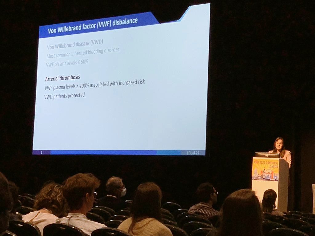 Honored to represent @TromboseLeiden by presenting our research on allele-selective #VWF inhibition at the #ISTH2022 and thankful that the abstract was recognized with an #ISTHEarlyCareer award.