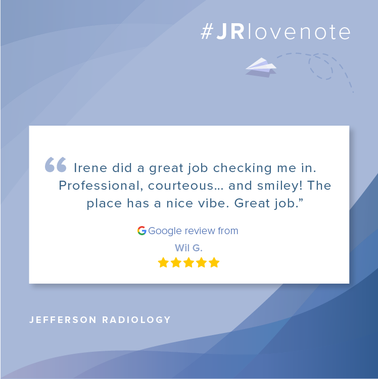 JeffRadiology's tweet photo. Thank you, Wil, for visiting our Avon office and sharing your great experience! ❣️ #JRLoveNotes https://t.co/4eBPUc2Mff