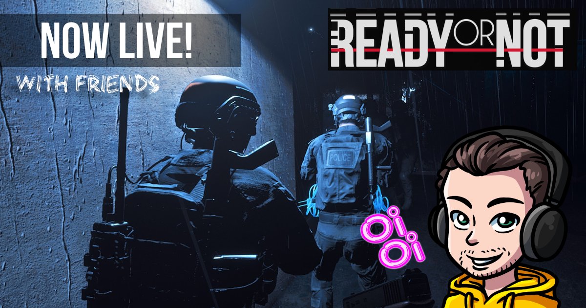 RayTwoPlay's tweet image. Oi Oi... We're LIVE &amp;amp; checking out the new updates on #ReadyorNot! Come hang out and watch the action! twitch.tv/raytwoplay