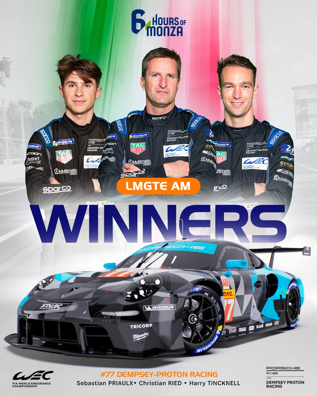 FIA World Endurance Championship on Twitter "A Faultless Race for DempseyProton Racing