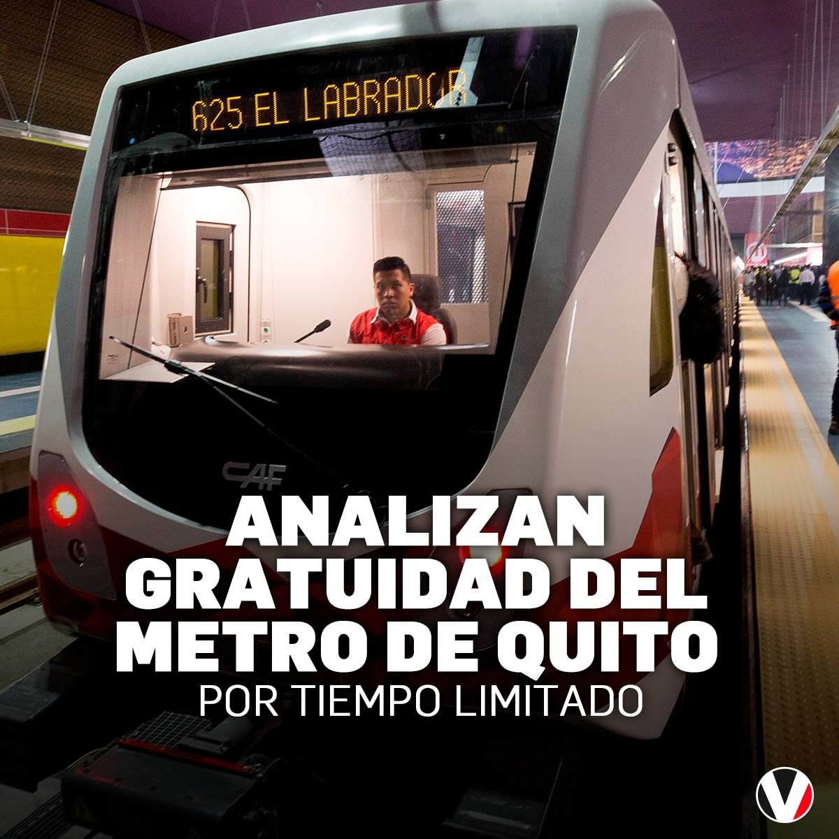 revistavistazo's tweet image. #LoMásLeído | El uso del Metro de #Quito podría ser gratuito por tiempo limitado, asegura el alcalde Santiago Guarderas. ▶️ bit.ly/3bXjpQQ