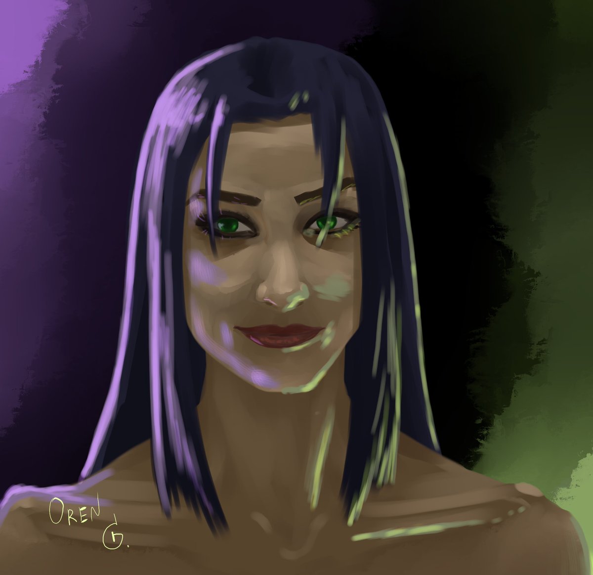 Oren_G_'s tweet photo. This is my OC Oren Geldion. If she could get older. https://t.co/MJ6iZq66mC