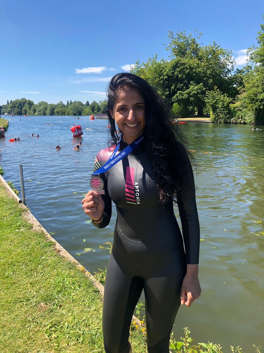 CallyMasters's tweet photo. Well done Nirmal and Cassandra who swam today’s Henley mile @HenleySwim #henleyswimfestival https://t.co/3JwLwwLYSI