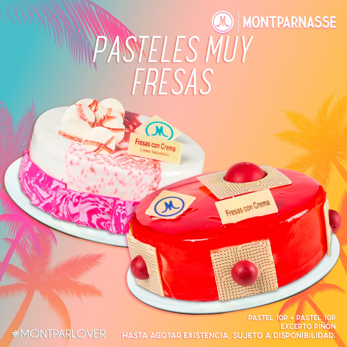 montparnassemx's tweet photo. 🌴¡PASTELES MUY FRESAS!🎂
Prueba esta deliciosa promoción muy fresa que te va a encantar y no solo a ti, todos quedarán sorprendidos por su sabor. Recuerda que tenemos pasteles Libre de Azúcar.
En #Montparnasse ¡ENDULZAMOS TU VIDA! #PromoDeVerano  #Pastelesmuyfresas https://t.co/UCtU9qxMy0